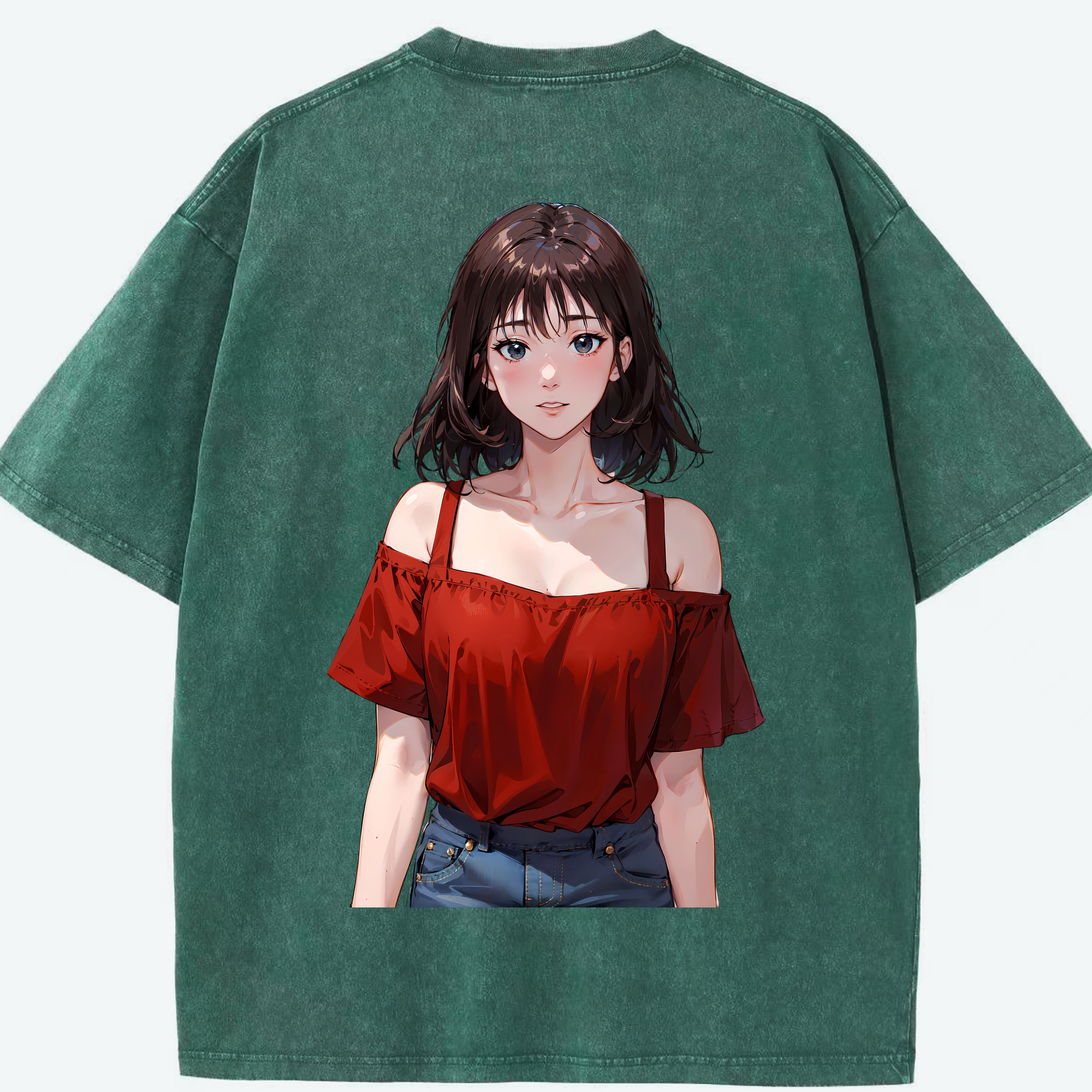 SLAM DUNK／スラムダンク 綿100% ヴィンテージ風 半袖Tシャツ（背面プリント）